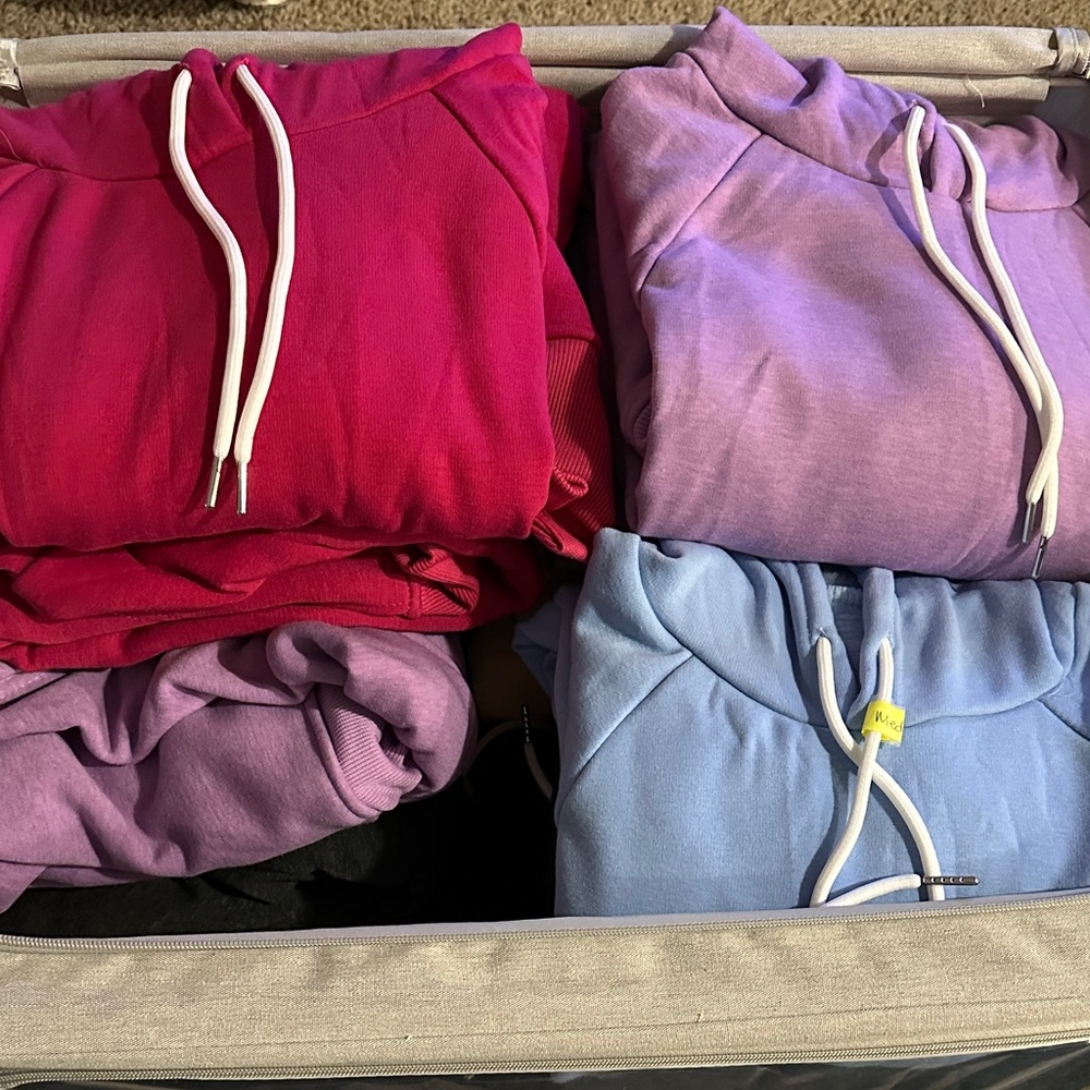 Colorful Hoodie Collection - STILL AVAILABLE 
Personalization available.